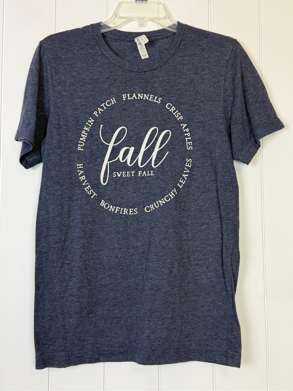 Bella Canvas Navy Blue 'Fall Sweet Fall' Short Sleeve Tee